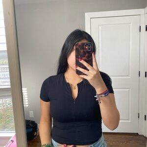 Chic Black Crop Top for Women